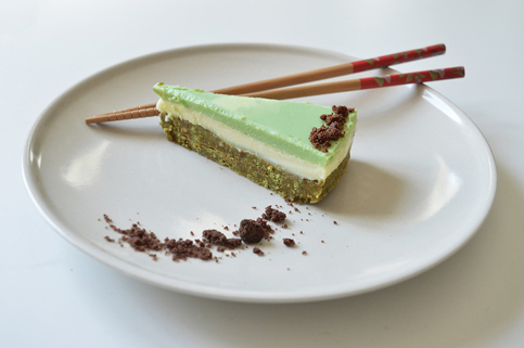 cheesecake au thé matcha